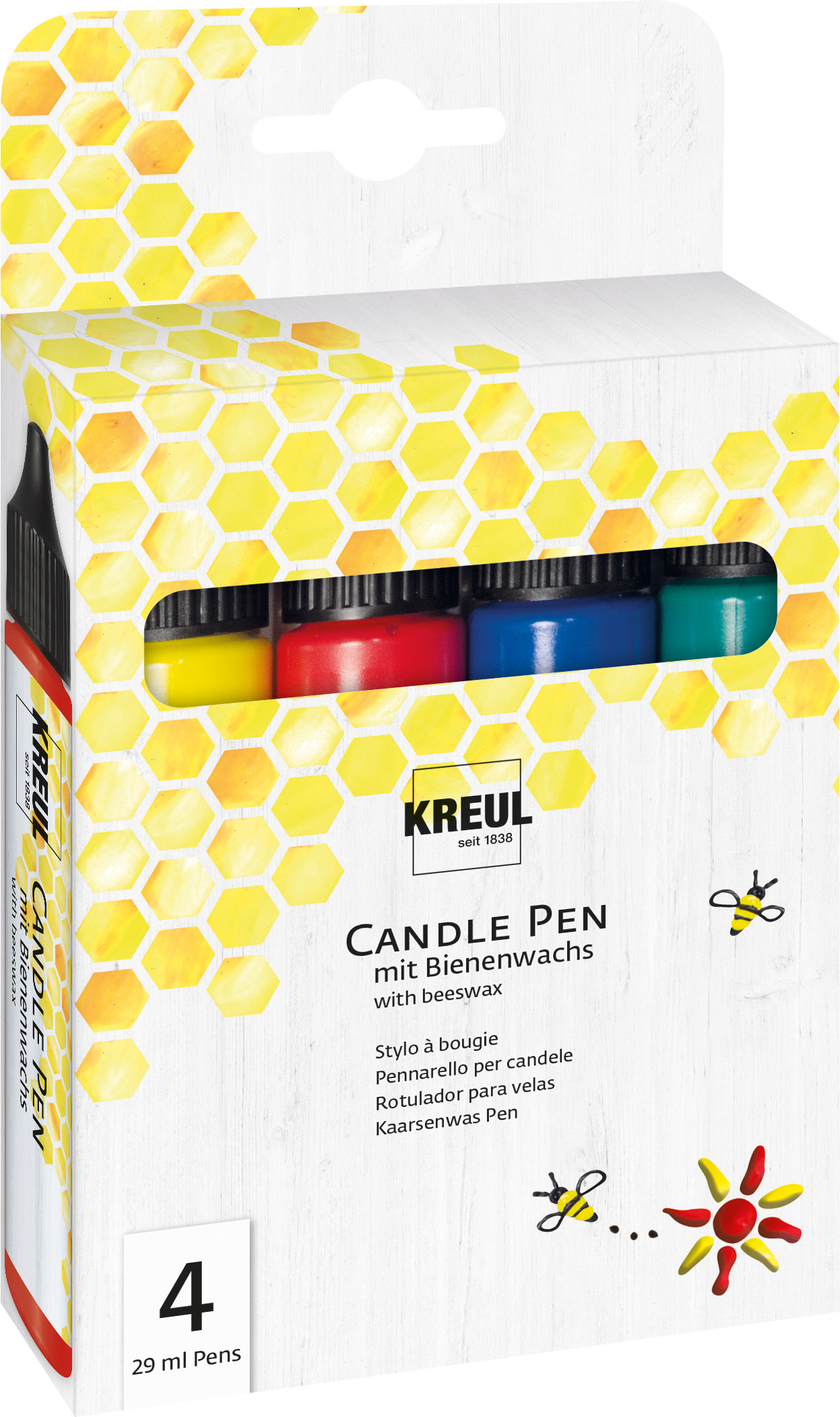 KREUL Sada CANDLE PEN na maľovanie sviečok 4 ks